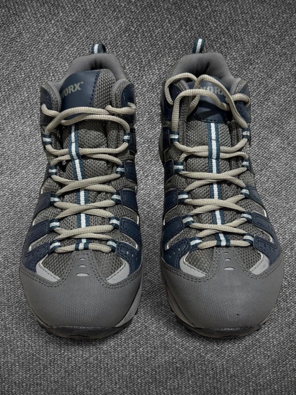 Men's Navy Gray Trail Sneakers -